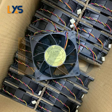 original yate loon 12cm 120x120x38mm 4500rpm cooling fan for antminer L3+ S9 series 4pin connector
