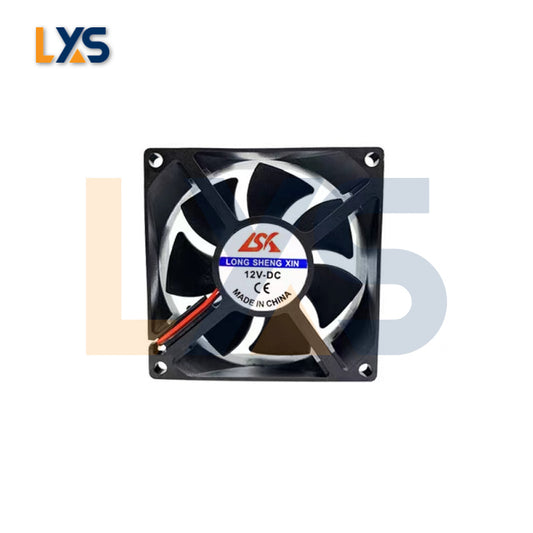 Goldshell PSU Power Supply Fan - Efficient Cooling Solution with 8cm Fan Width, DC 12V Voltage, and 2p/4p Power Interface