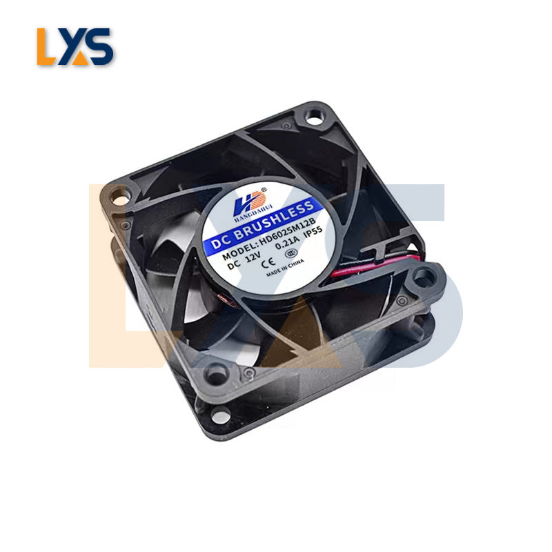 Efficient and Silent HD6025M12B Cooling Fan - Optimize Cooling Performance for Bitmain APW3 APW7 APW12 PSU, 0.21A Current, 2-Wire Connector