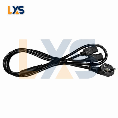 Convenient Dual C13 AC Cord for Bitmain Antminer Crypto Mining - Secure Power Connection, UL Certified, Premium Quality