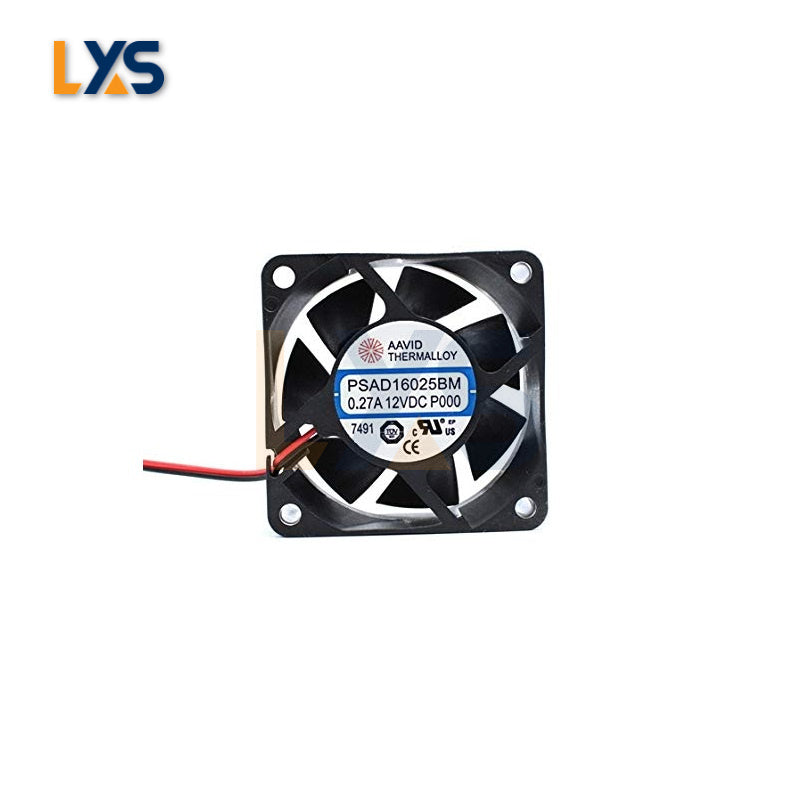 Compact 60x60x25mm 12VDC Cooler - Efficient Cooling for Bitmain Power Supplies