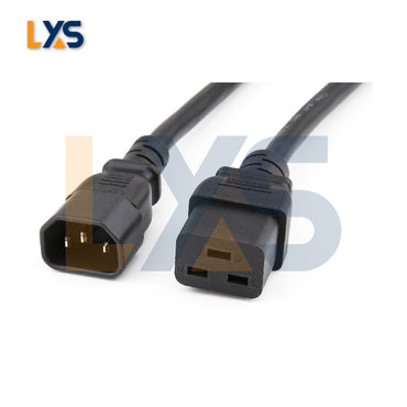 Reliable Power Connection with C14 to C19 Extension Heavy Duty Power Cord - 1.5m Length, 12/14AWG, Advanced Safety Features