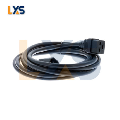 Secure and Efficient C14 to C19 Extension Heavy Duty AC Power Cord - 15A 250V Rating, Reliable Power Delivery, New Condition
