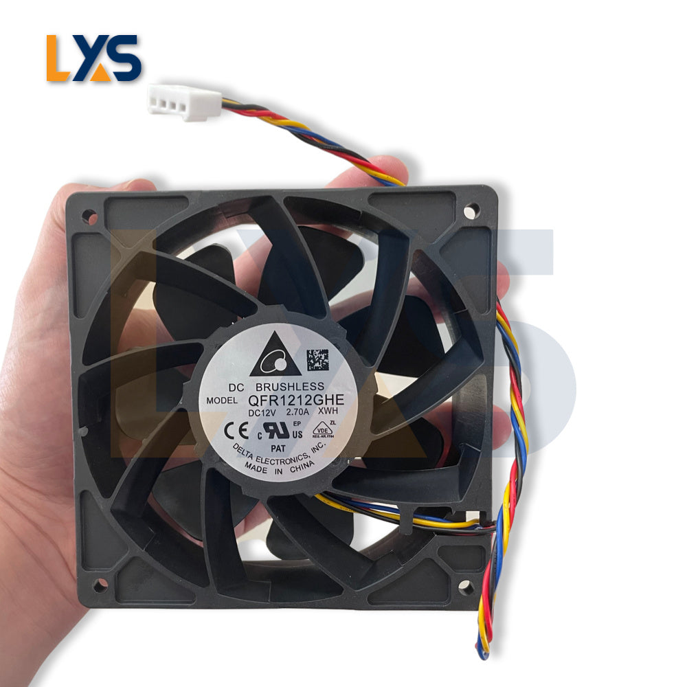 Dependable Antminer QFR1212GHE Cooling Solution - Broad-Angle Blades, Vibration Reduction, Energy-Efficient