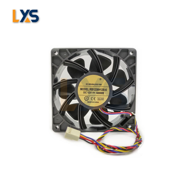 RB1238H12B-6 120x38mm ASIC Miner Cooling Solution, 6000 RPM