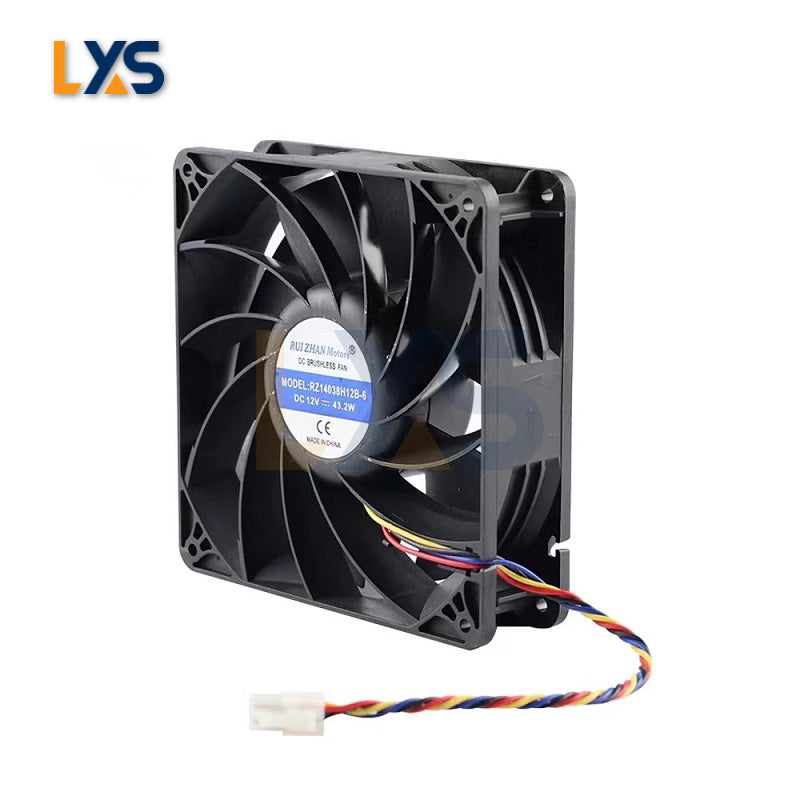 Efficient 140x38mm Cooling Fan - Ideal for Whatsminer ASIC Miners