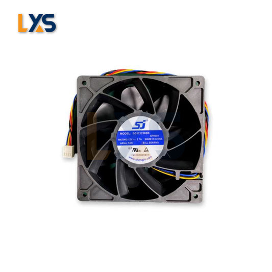 SJ Axial Fan SG121238BS - Efficient 120x38mm ASIC Miner Cooling Fan, High Air Volume, Low Noise, Easy Installation