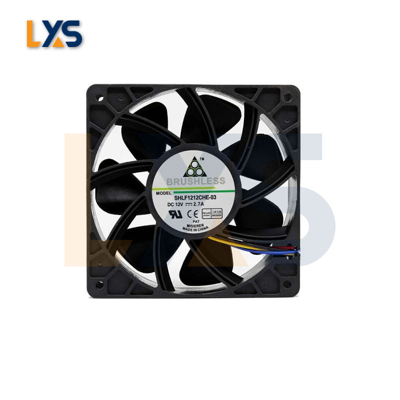 Efficient 2.7A DC 12V Cooling Fan - SHLF1212CHE-03