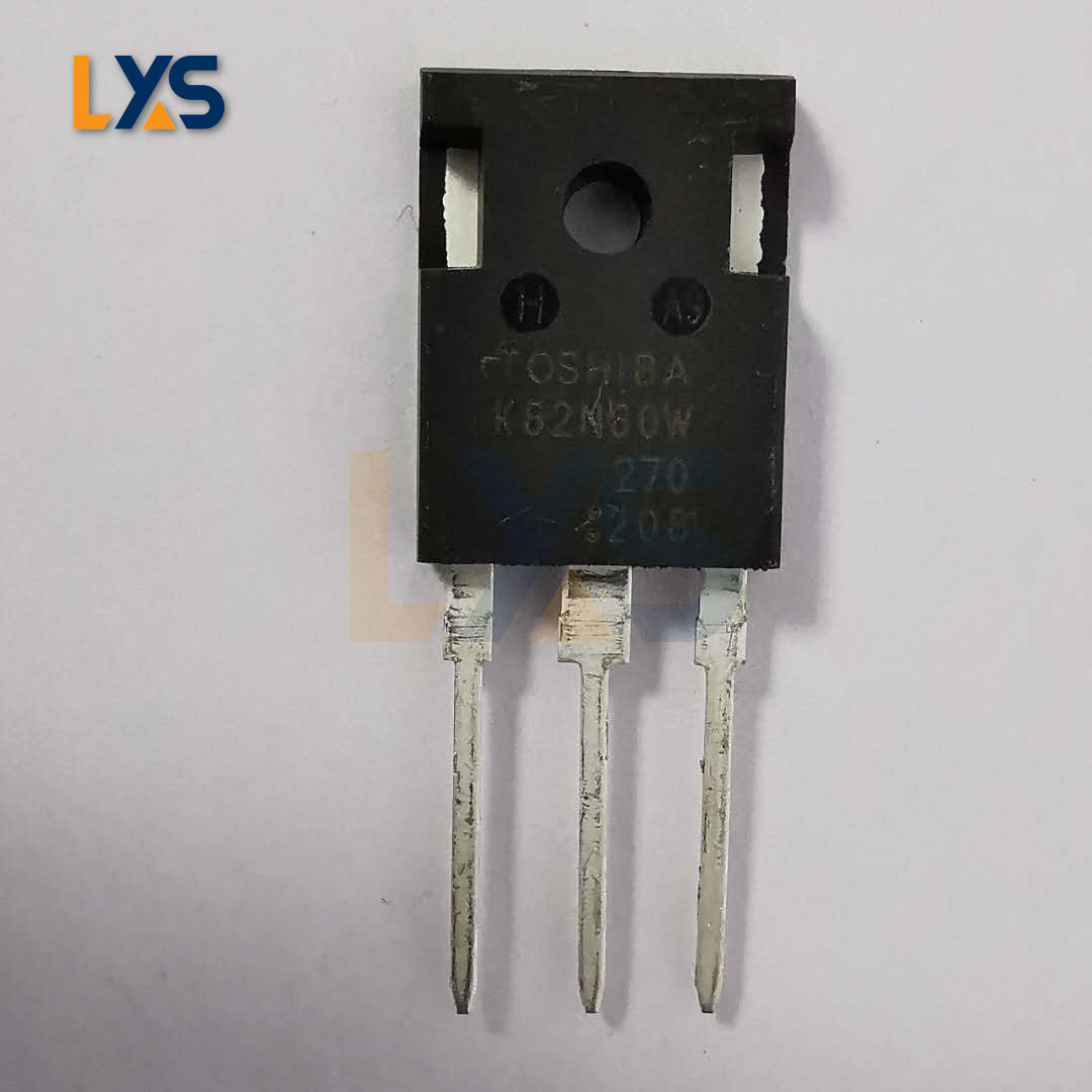 High-Voltage MOSFET for Bitmain PSUs - Original Toshiba K62N60W, 600V Vdss, 61.8A Id, TO-247 Package, RoHS Compliant
