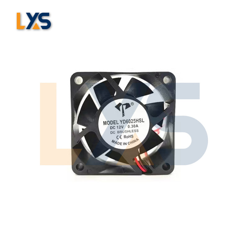 YD6025HSL 12V 0.30A 6cm Fan - Efficient Cooling for Bitmain APW3 APW7 APW12 PSUs, Silent Operation, Reliable Performance